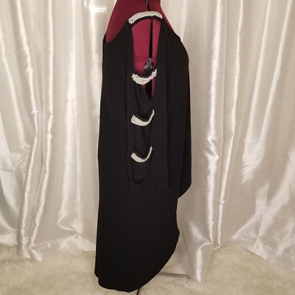 Ashley Stewart High-Low Black Top (size 22/24) - Picture 2 of 6